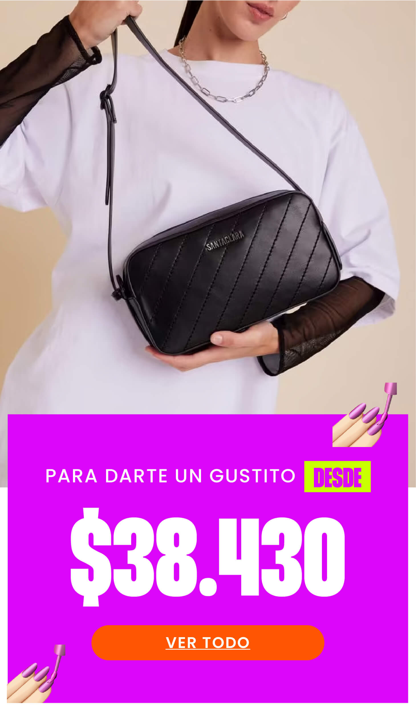 Carteras y Minibags Para Salir En 9 Cuotas Sin Interés