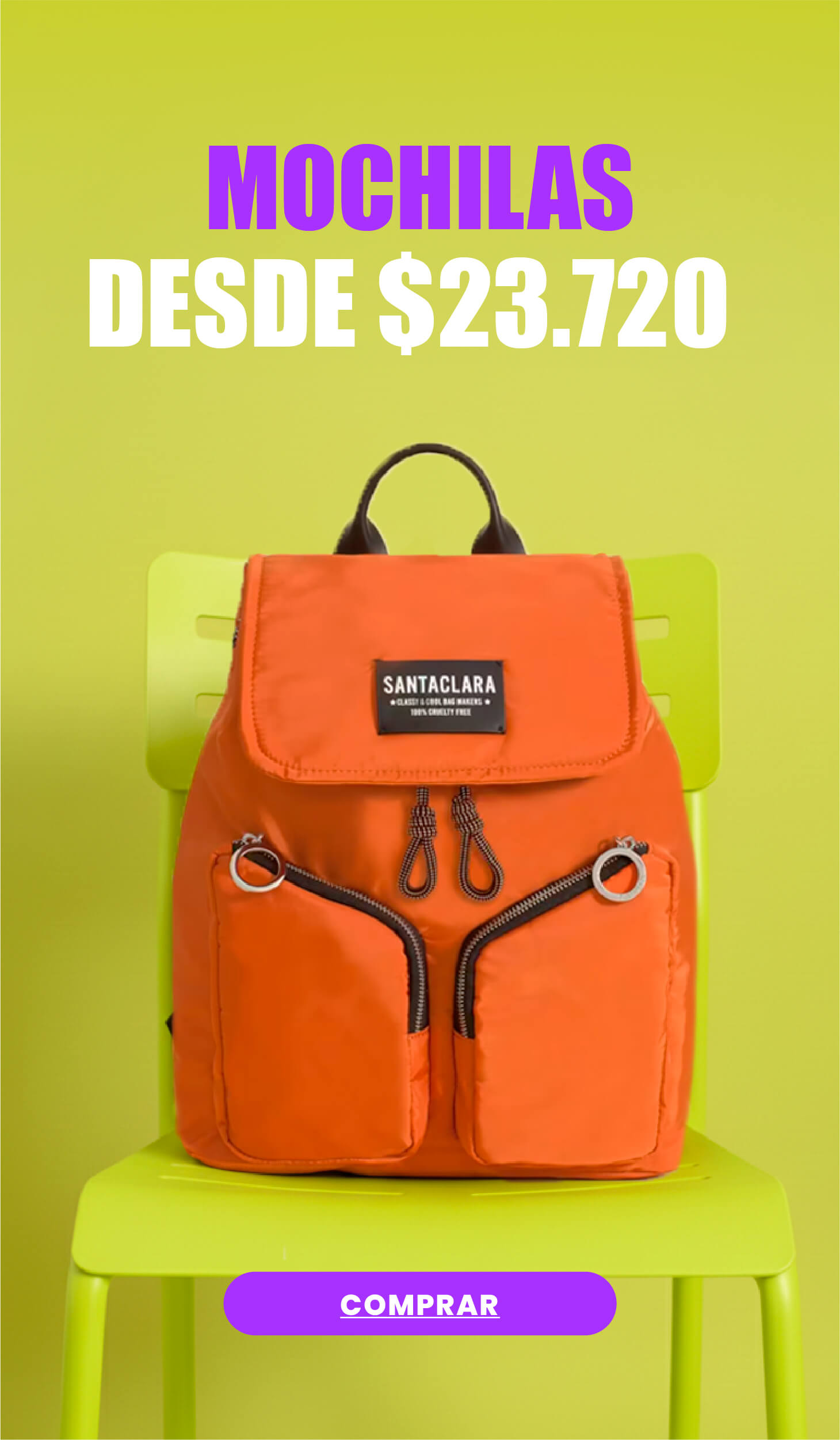 Mochilas veganas Santaclara Black Friday 2025