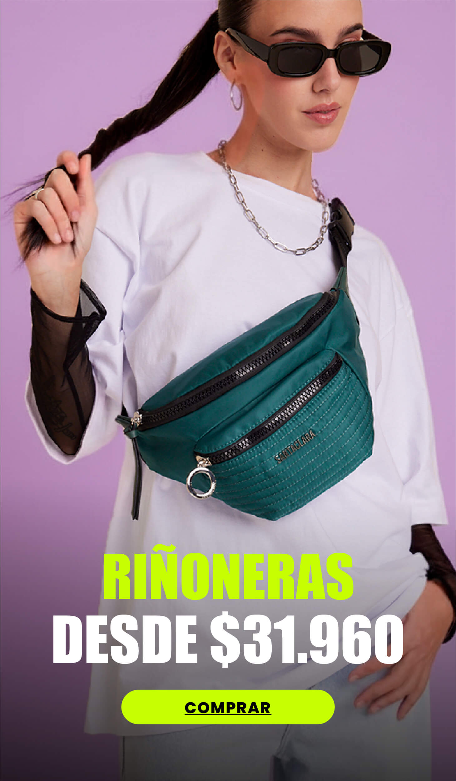 Riñoneras Santaclara en cuotas sin interés Black Friday