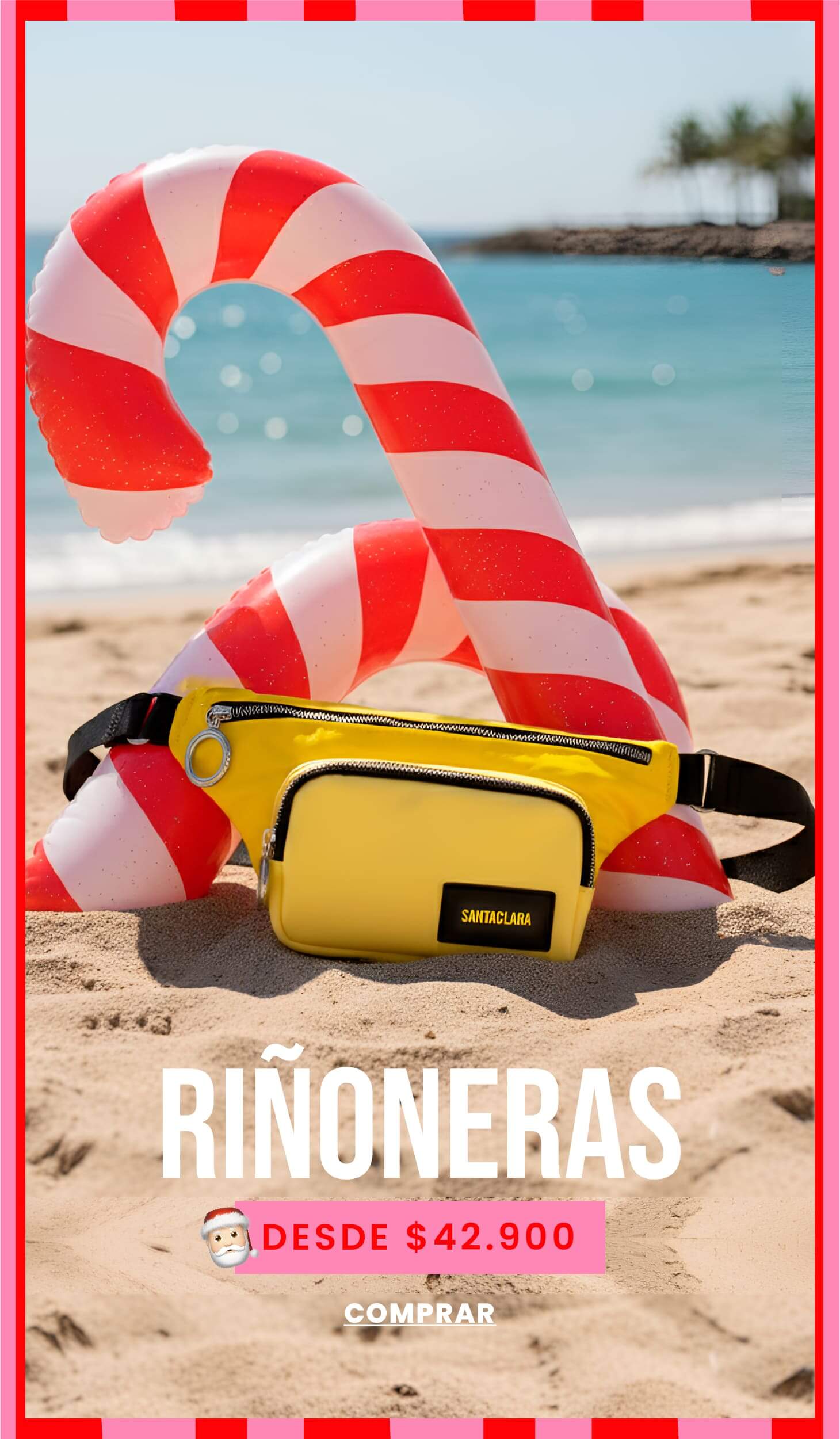 Riñoneras para regalar en Navidad Santaclara