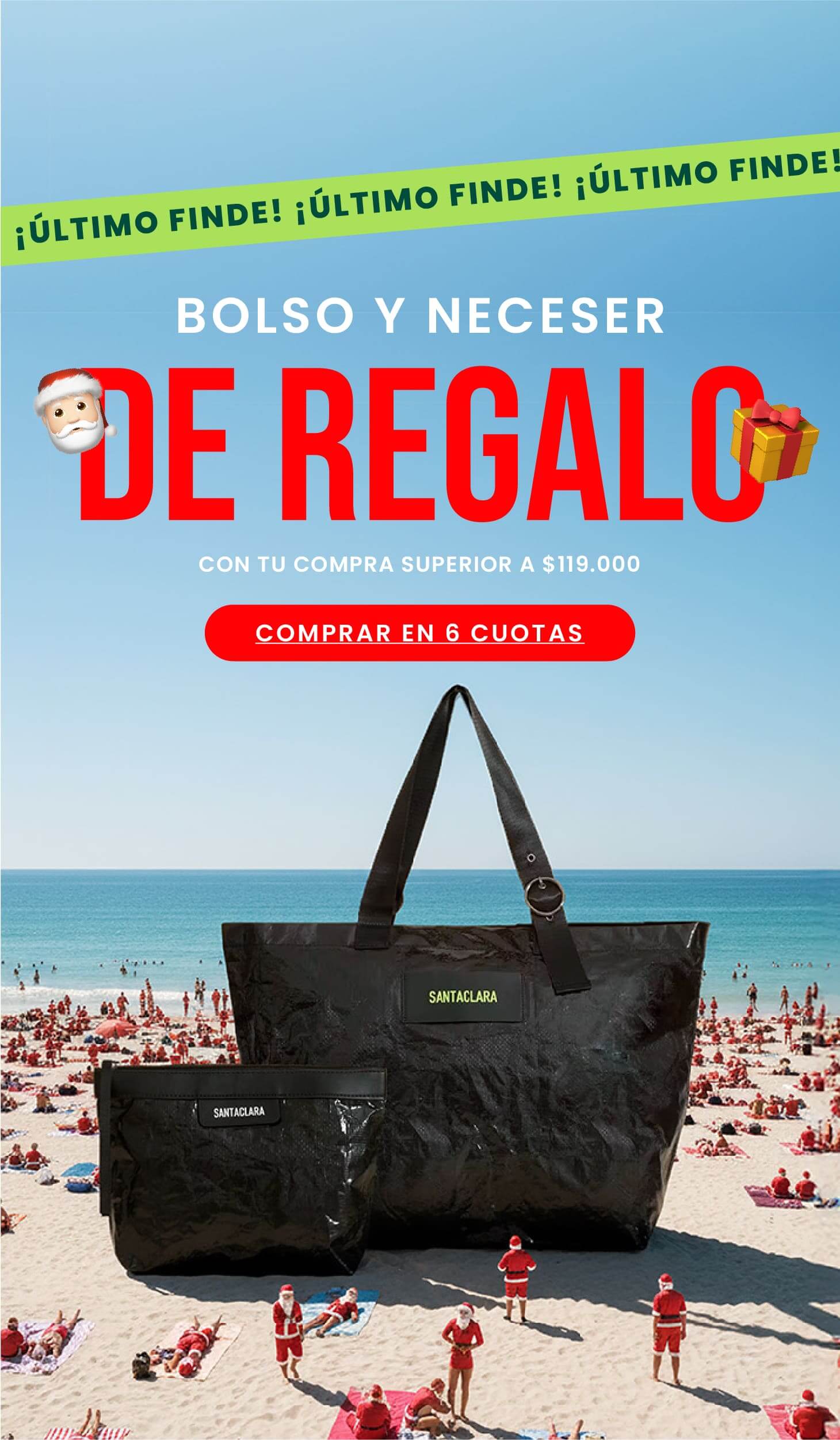 Bolso y Neceser de regalo Navidad en Santaclara