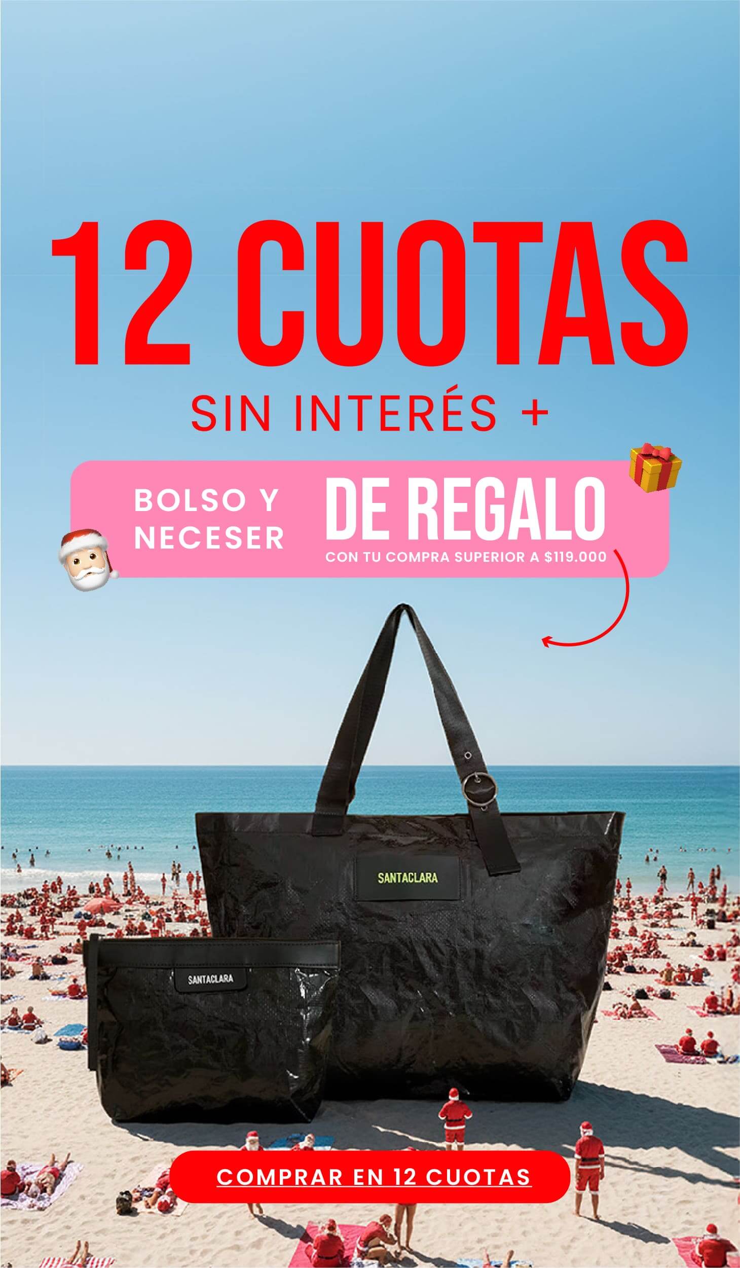 Bolso y Neceser de regalo Navidad en Santaclara