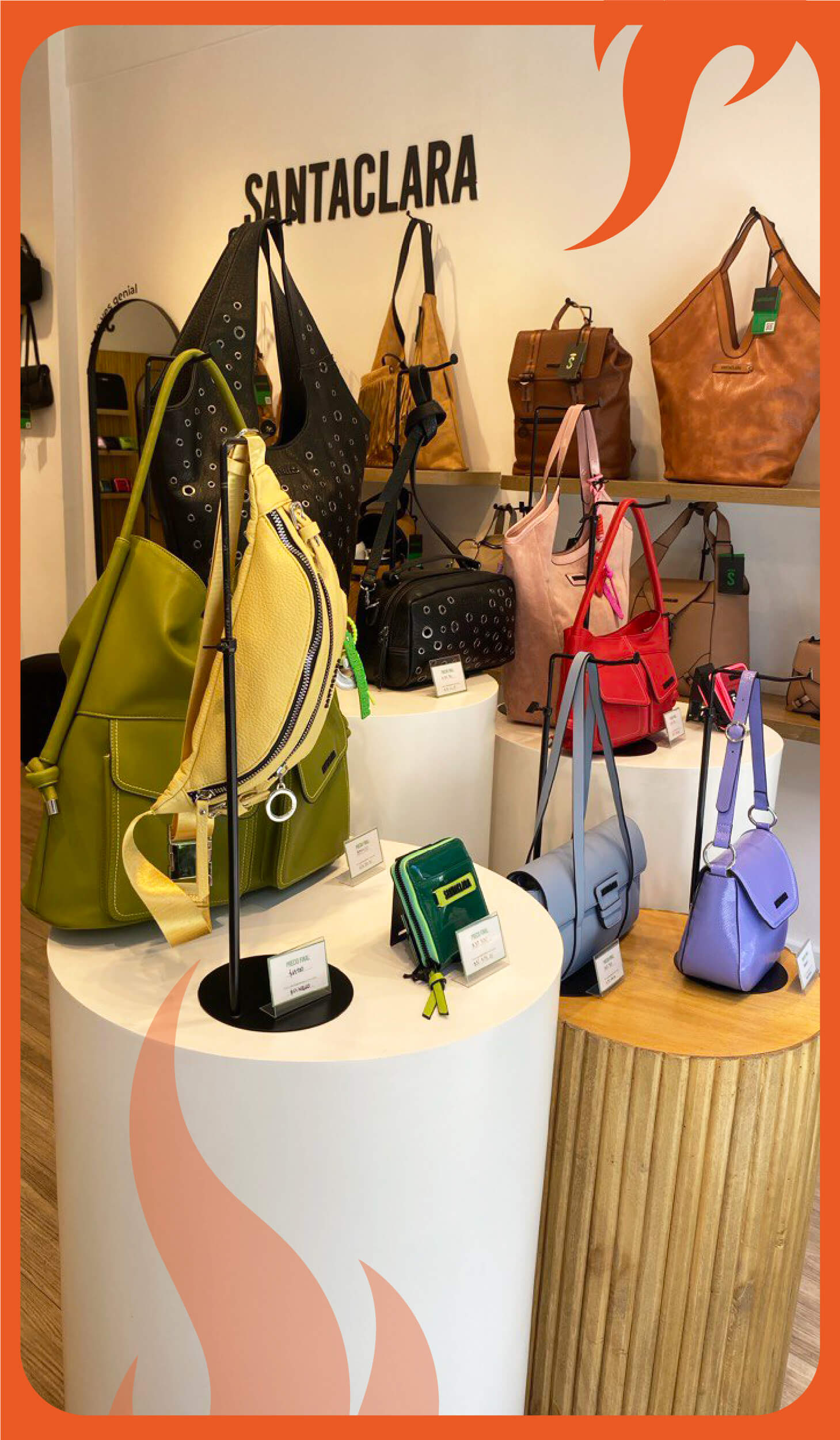 Local Santaclara en Caballito con carteras, mochilas y accesorios cruelty free