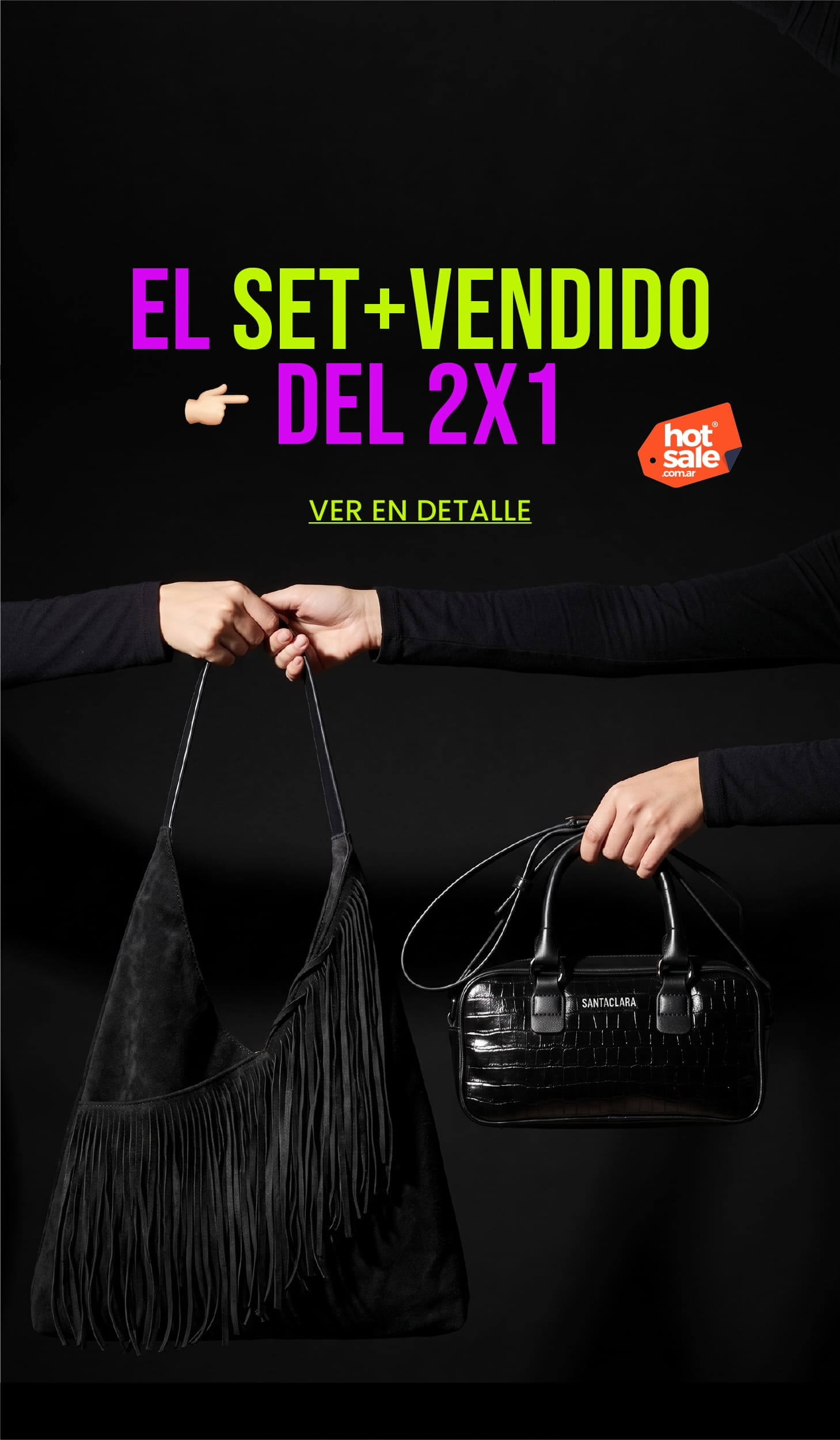¡Llegó el Hot Sale con 2x1 2x1 en carteras y mochilas + 3 cuotas sin interés