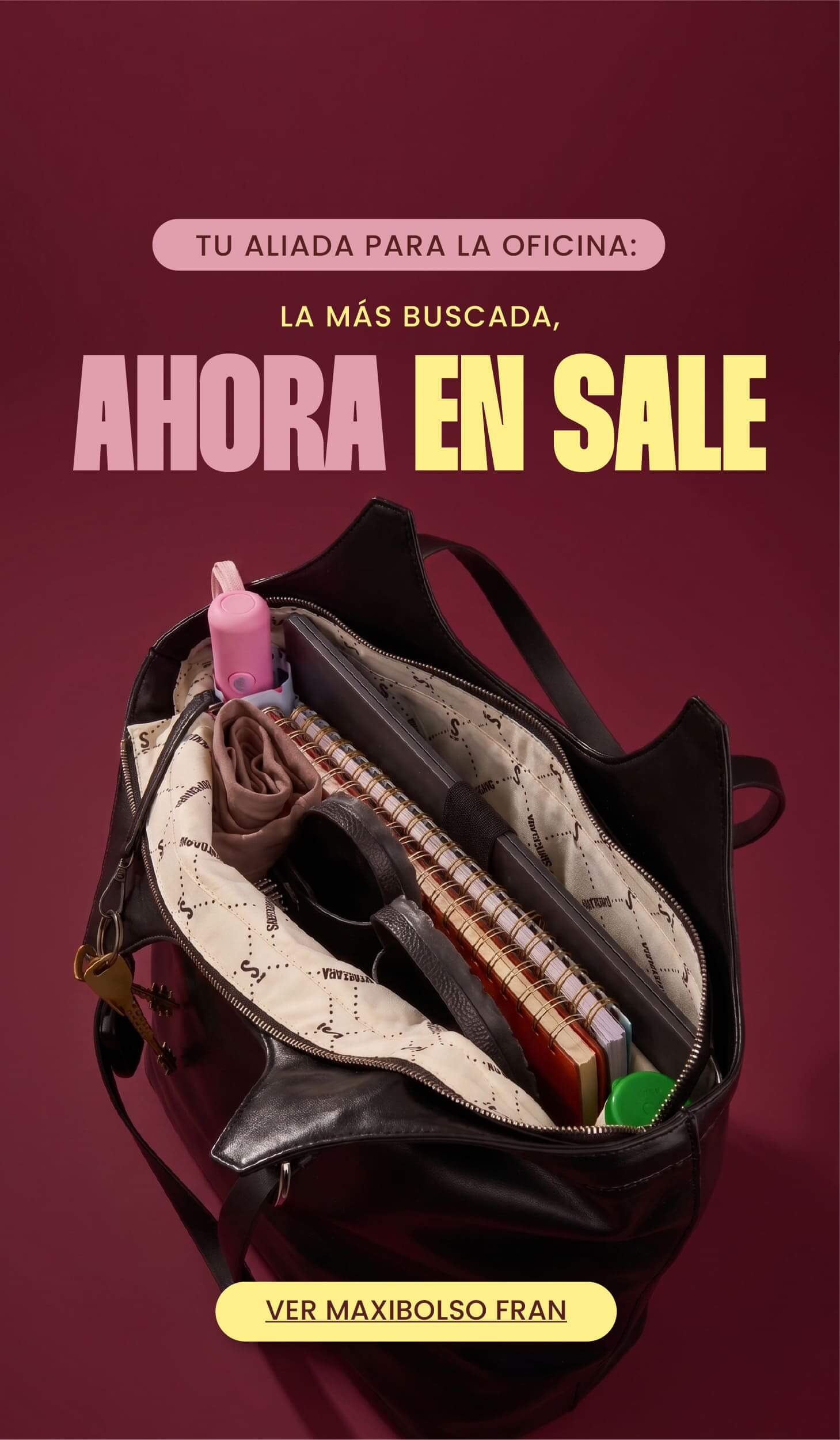 Maxibolso cartera porta notebook Santaclara en oferta