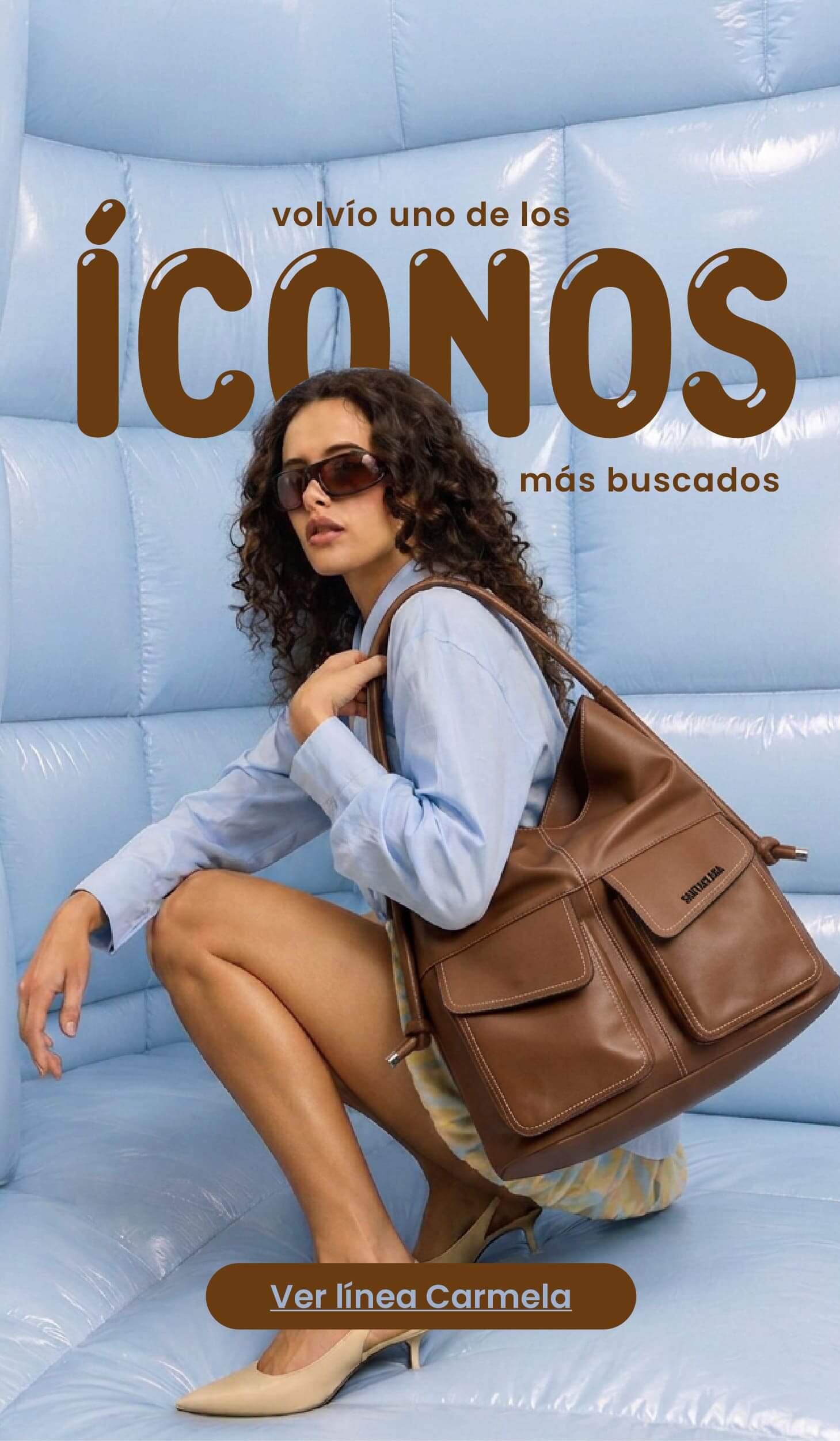 Reingreso de la línea Carmela: Cartera y Minibag Santaclara