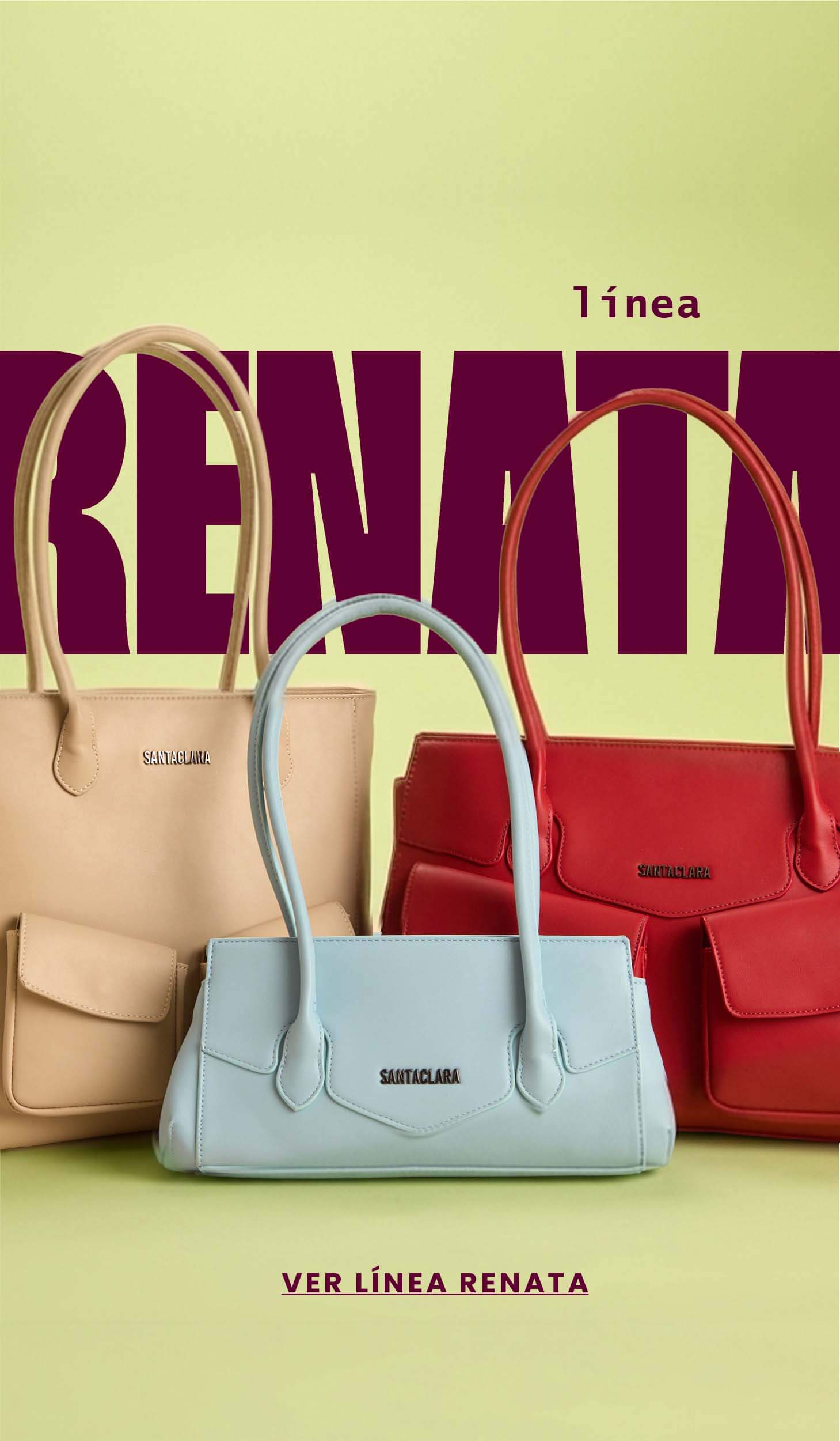 Descubrí la Línea Renata: cartera, shopper, minibag y billetera. ¡Envíos a todo el país!