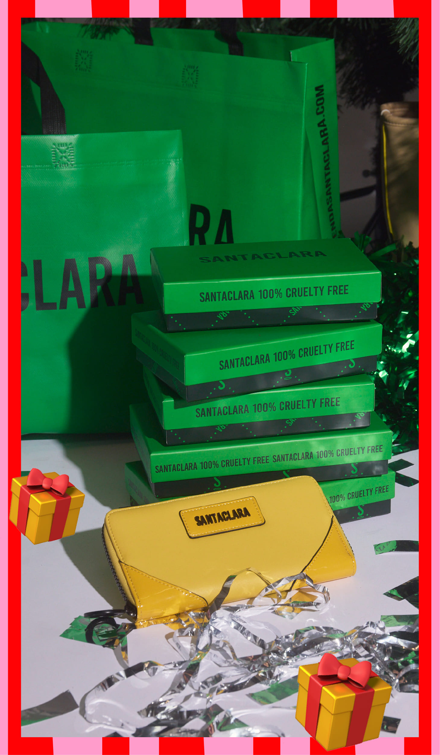 Regalos para Navidad carteras Santaclara