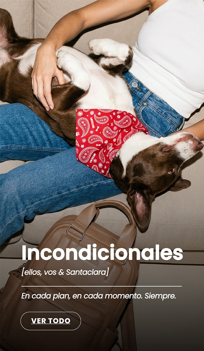 Pañuelo bandana collar para perros Santaclara cápsula huella