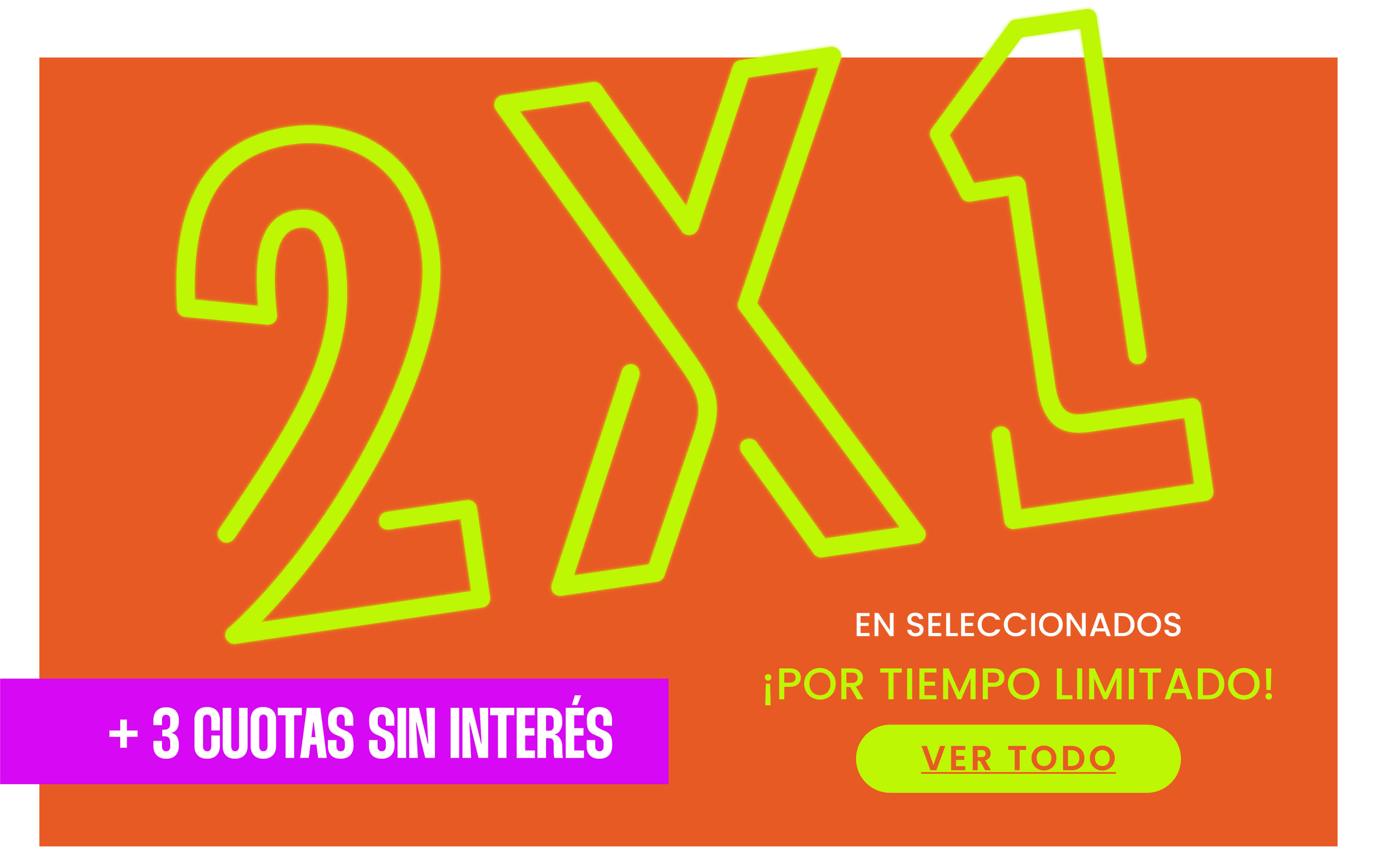 2x1 en carteras, mochilas y accesorios